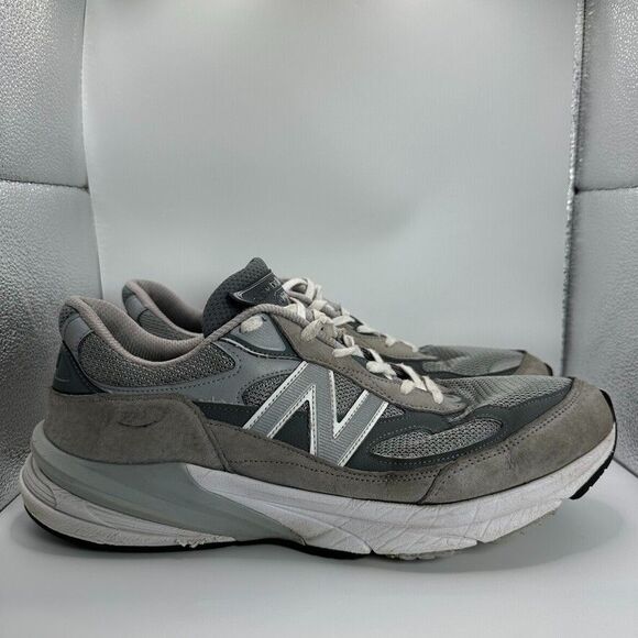 Vintage New Balance 990 v6 Shoes Mens Size 13 Gray Suede M990GL6 Made USA - Picture 1 of 14